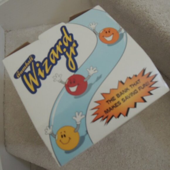 Gumball Wizard Jr No. 1010 - RED Tabletop Mini Wizard Spiral Gum Ball Bank NIB - Picture 11 of 12